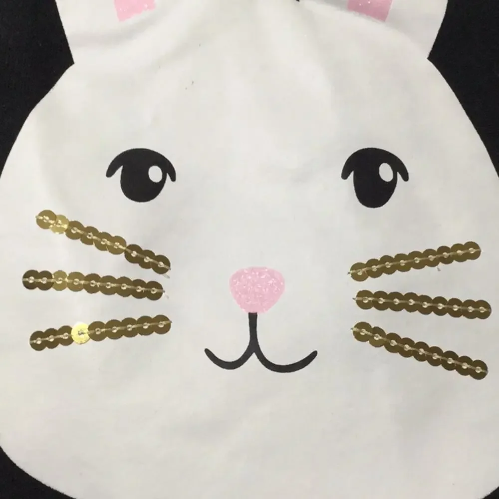 Carters 4t Black sweatshirt with bunny worn once